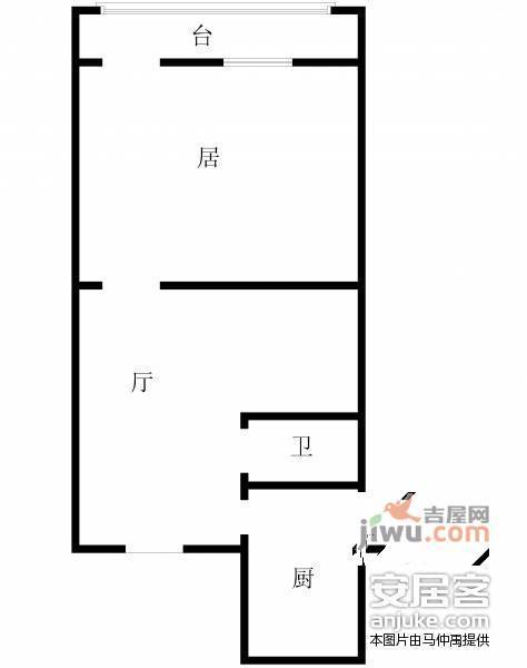 光华巷1室1厅1卫户型图