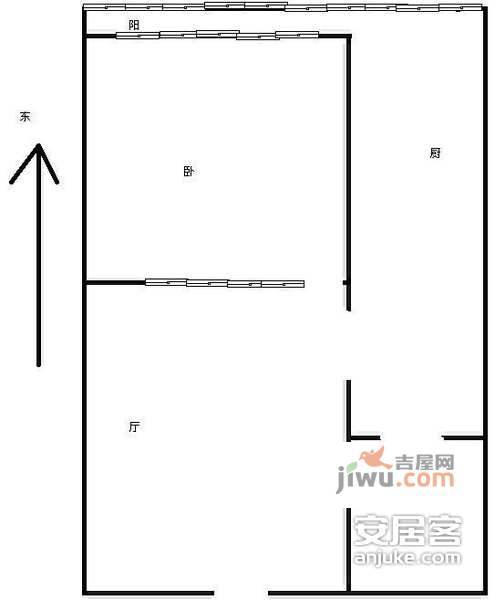 和富里1室1厅1卫户型图