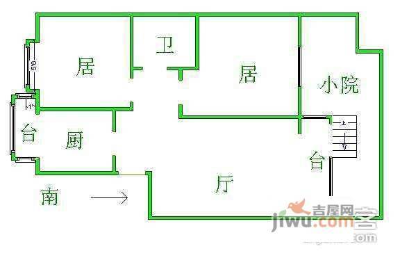 水木天成2室1厅1卫137㎡户型图