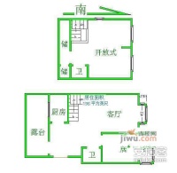 水木天成2室1厅2卫132㎡户型图