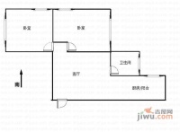 志成中里2室1厅1卫63㎡户型图