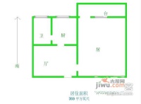 志成中里1室1厅1卫38㎡户型图