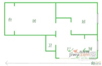 东秀里2室1厅1卫60㎡户型图