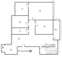 富力津门湖红树棕榈花园4室3厅3卫292㎡户型图