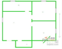 近开里2室1厅1卫77㎡户型图