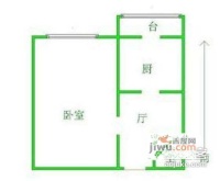 近开里1室1厅1卫50㎡户型图