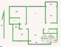迎宾园3室2厅2卫129㎡户型图