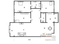 森淼公寓3室2厅2卫191㎡户型图