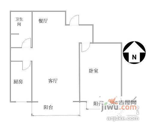 宝龙湾家园1室1厅1卫368㎡户型图