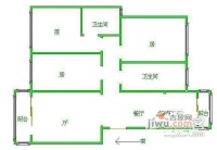 凯立天香水畔3室2厅1卫139㎡户型图