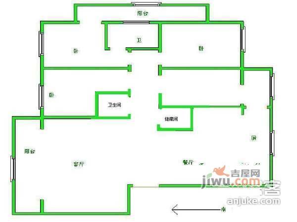 博美园4室2厅2卫204㎡户型图