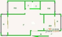泰丰家园2室2厅2卫123㎡户型图
