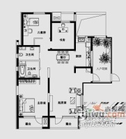 泰丰家园3室2厅2卫169㎡户型图