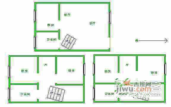 米兰世纪花园4室3厅3卫377㎡户型图