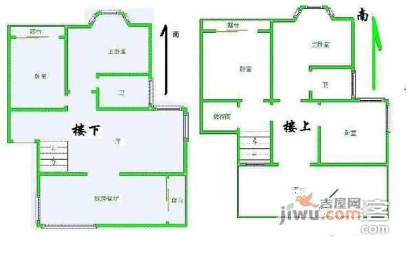 米兰世纪花园5室2厅2卫户型图