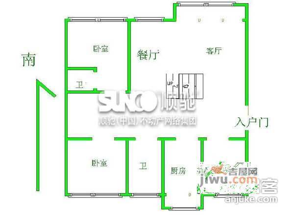 米兰世纪花园3室2厅2卫243㎡户型图