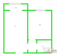 双山里1室1厅1卫34㎡户型图