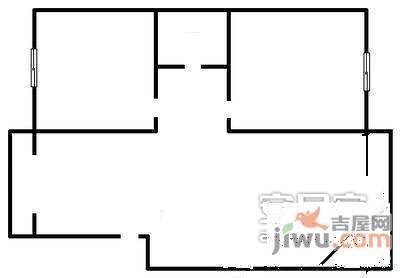 辰润里2室1厅1卫93㎡户型图