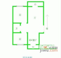 润泰园2室1厅1卫103㎡户型图