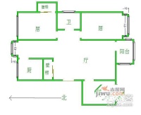 荣鑫园3室2厅2卫154㎡户型图
