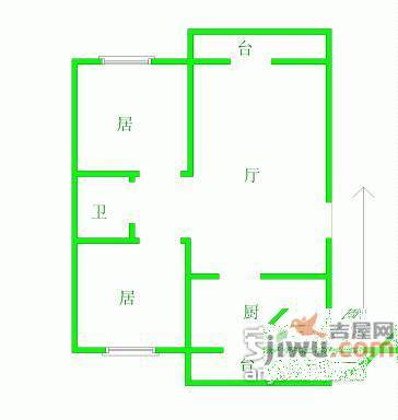 新佳园东里2室1厅1卫户型图