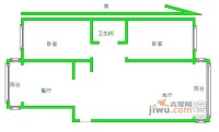 雅都天元2室2厅1卫110㎡户型图