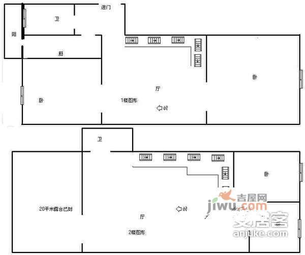 万隆花园4室2厅2卫172㎡户型图