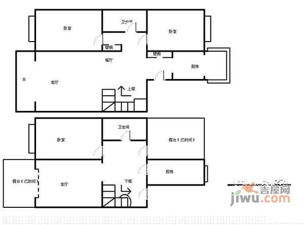 万隆花园4室3厅2卫170㎡户型图