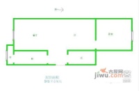 上海道小学片1室1厅1卫66㎡户型图