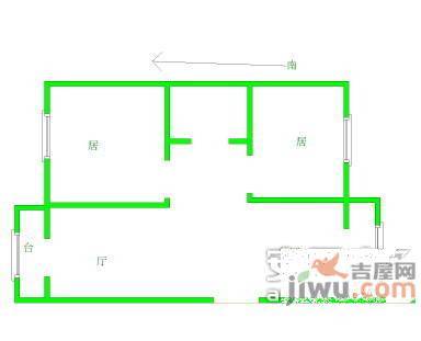 桂江里2室1厅1卫97㎡户型图