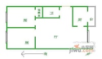 萦东温泉花园2室1厅1卫105㎡户型图