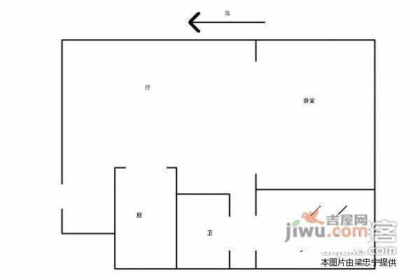 宏达公寓1室1厅1卫户型图