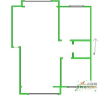 御景园邸2室2厅1卫117㎡户型图