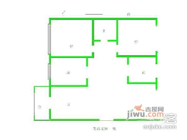 美韵家园3室2厅1卫180㎡户型图