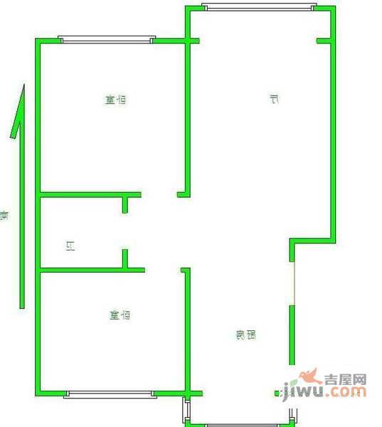 美韵家园2室1厅1卫122㎡户型图