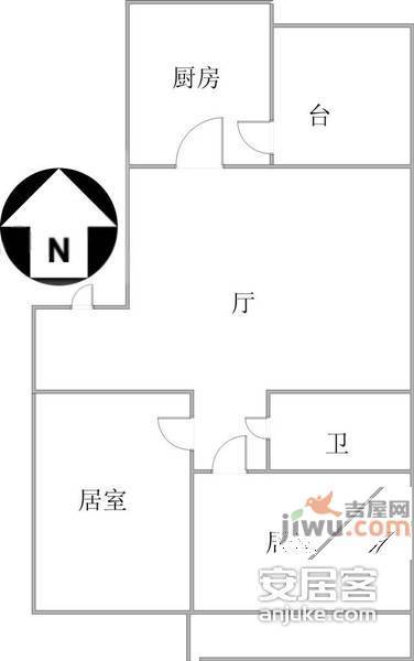 义兴南里2室2厅1卫91㎡户型图