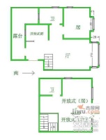 富山花园4室2厅2卫户型图