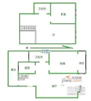 富山花园2室2厅2卫145㎡户型图