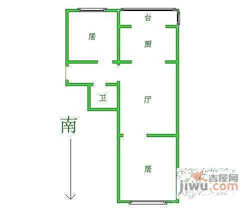 环盛里2室1厅1卫81㎡户型图