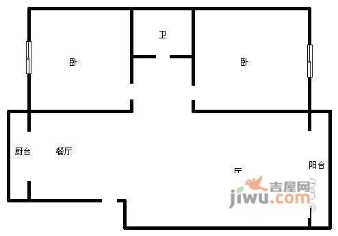 日盈里3室1厅1卫122㎡户型图