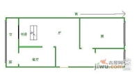 江南公寓2室1厅1卫77㎡户型图
