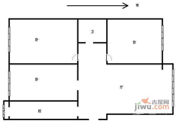 中裕园3室1厅1卫183㎡户型图