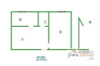 承德里1室1厅1卫42㎡户型图