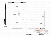 承德里2室1厅1卫86㎡户型图