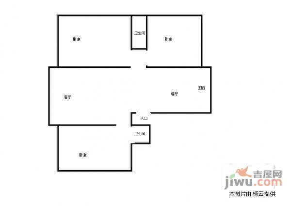 红磡花园1室1厅1卫85㎡户型图