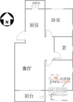 桂荷园2室2厅1卫137㎡户型图