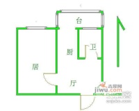 广州道1室1厅1卫49㎡户型图