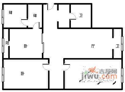 馨名园3室2厅2卫210㎡户型图