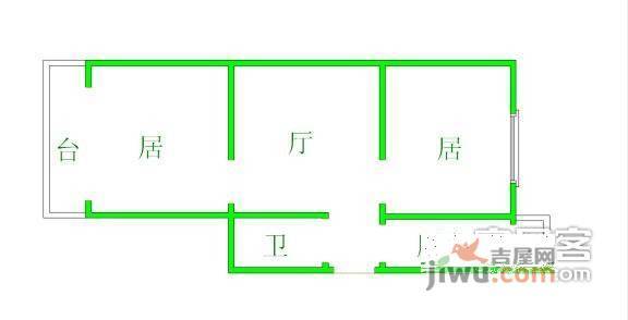 辽河园2室1厅1卫85㎡户型图