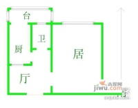 集贤里1室1厅1卫户型图